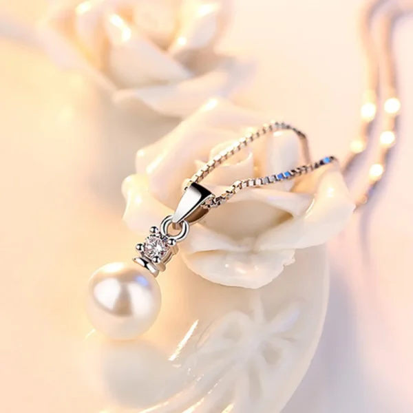 925 Sterling Silver New Ladies Fashion Jewelry High Quality Crystal - Image 2