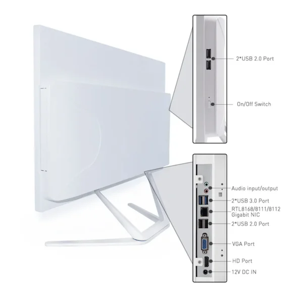 Cheap price HYSTOU desktop all-in one PC computer 21.5 inch - Image 5