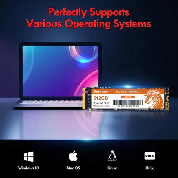 Bestoss Nvme M2 Ssd 1tb Notebook Ssd Nvme M2 256gb Diy Gaming - Image 3