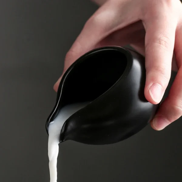 Ceramic Milk Jug Milk Pitcher Cup Creamer Syrup Frothing Dispenser - Image 4