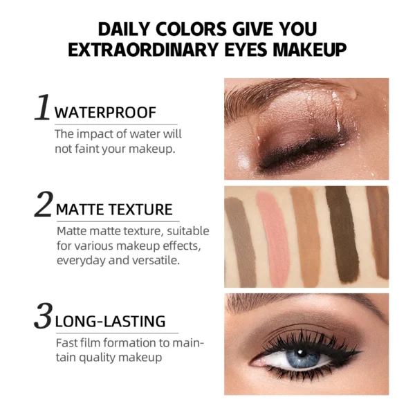 Colorful Liquid Eyeshadow Cream Smooth Nude - Image 6