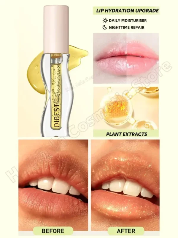 Honey Lip Oil Moisturizing Liquid Repair Lip Dryness Cracking - Image 5