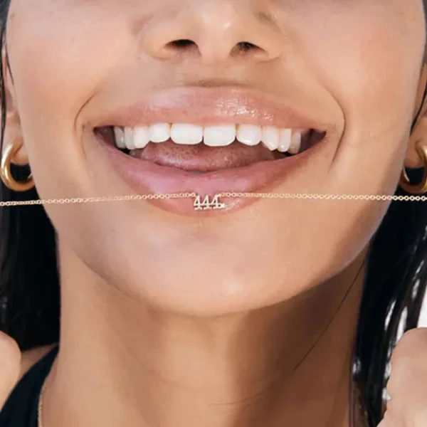 ESO Customized Number Real Soild K Gold Fine Earring