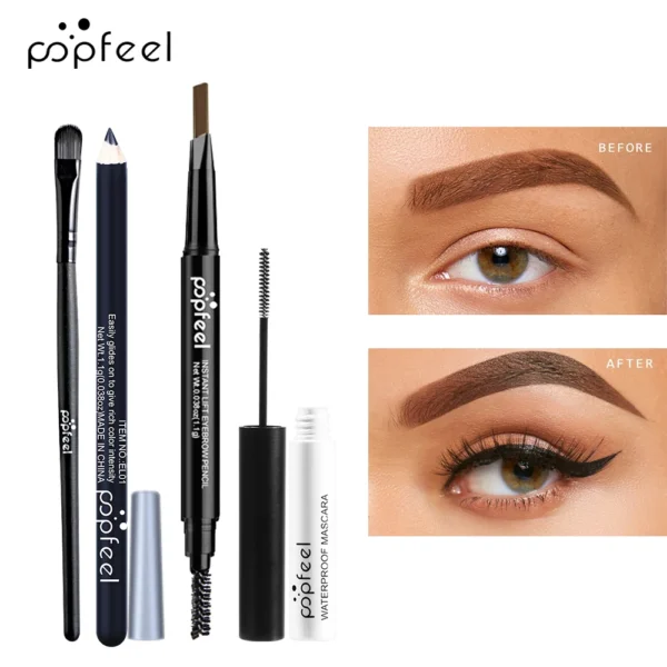 POPFEEL Eye Makeup Set, Eyeshadow Palette, Eyeliner, Mascara - Image 4