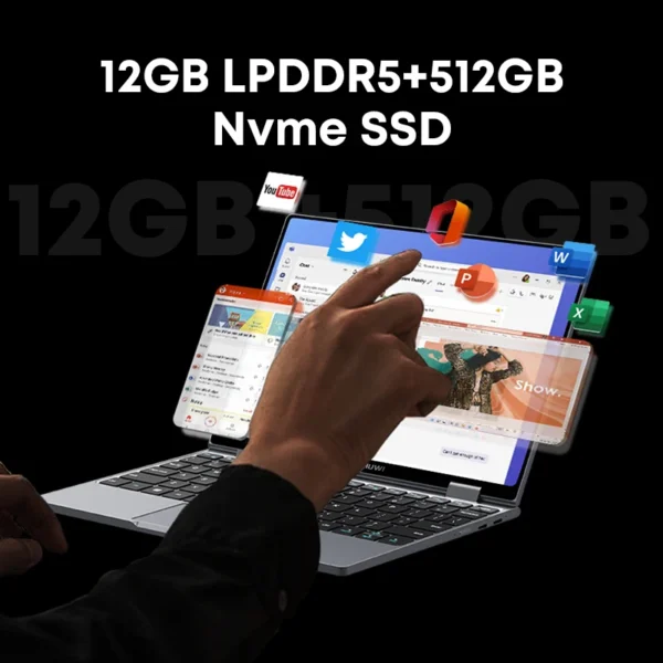 CHUWI MiniBook X Laptop Tablet 2 In 1 Intel N100 /N5100 10.51" FHD IPS Screen - Image 4