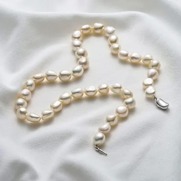 Baroque Pearl Necklace for Women 8-9mm 9-10mm AA Quality - Image 4