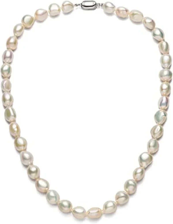 Baroque Pearl Necklace for Women 8-9mm 9-10mm AA Quality