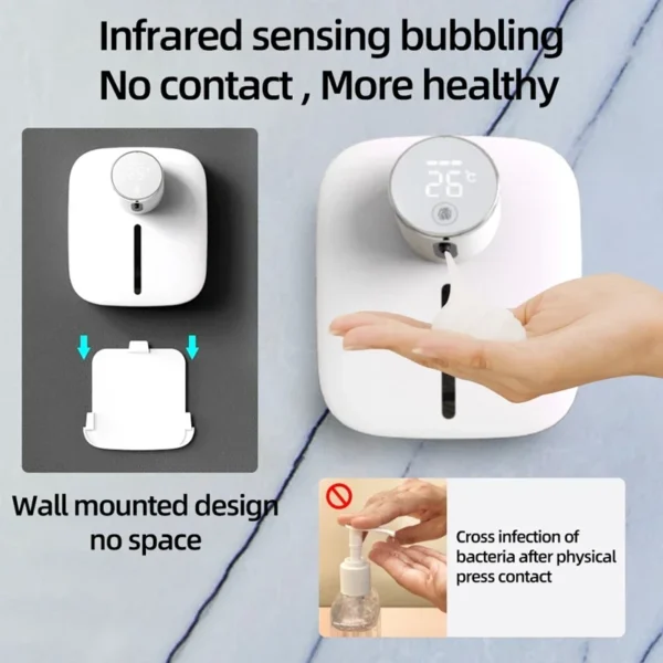 Automatic Wall-mounted Hand Washer with Rechargeable Battery - Image 3