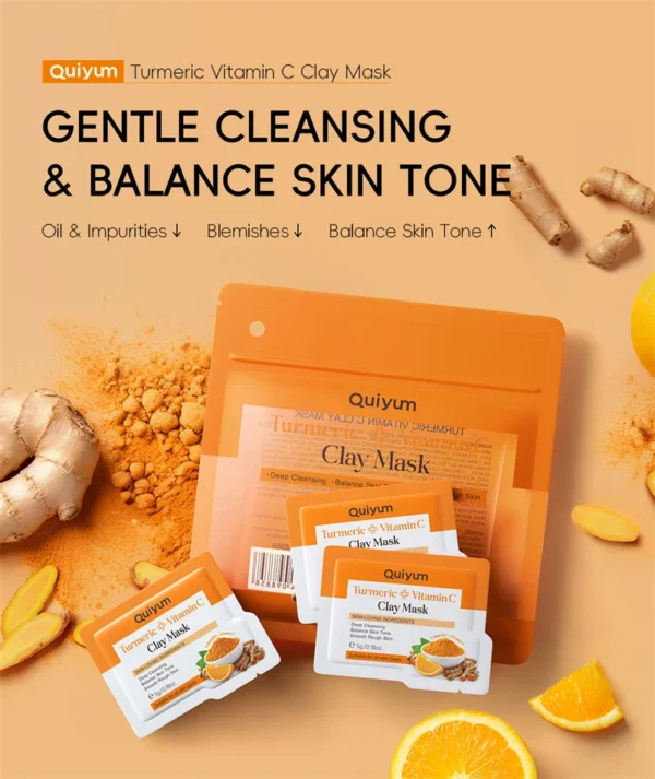 Turmeric Mud Mask Cleansing Pore Vitamin C Mud Mask Eliminate - Image 3