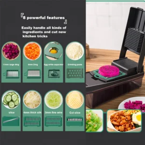 16 in 1 Multifunctional Vegetable Chopper Handle Food