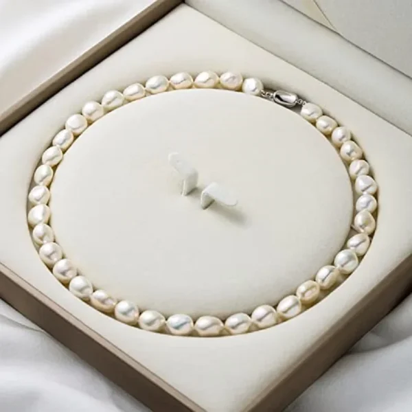 Baroque Pearl Necklace for Women 8-9mm 9-10mm AA Quality - Image 3