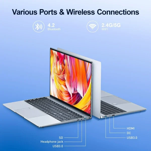 Leno 15.6'' Office Laptop 32GB DDR4 1024GB SSD Windows 11 N5095 - Image 5