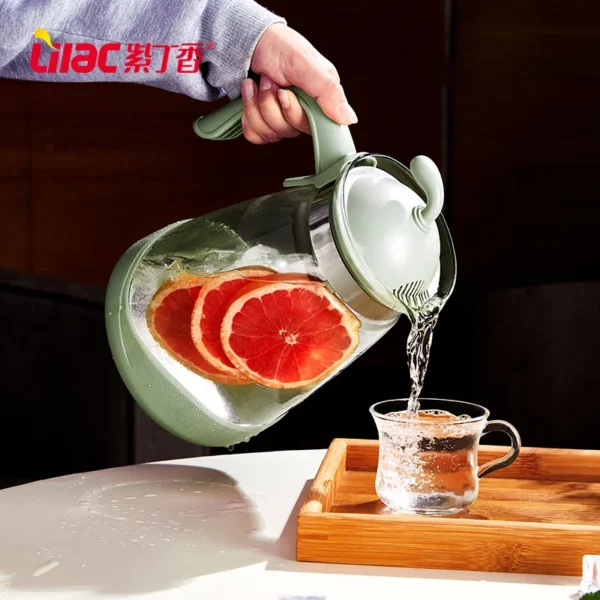 Lilac 20-2400ml Home And Kitchen Transparent Glass Water Jug