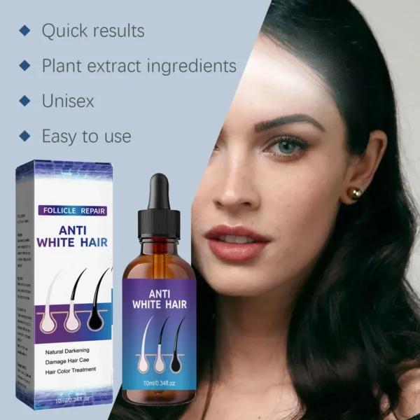 Natural Anti Gray Hair Serum Nourishing Hair Care - Image 5