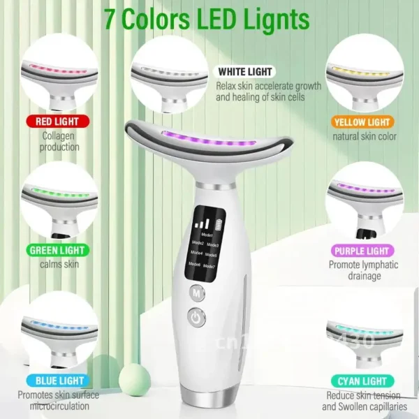 neck face beauty device vibration massage - Image 2