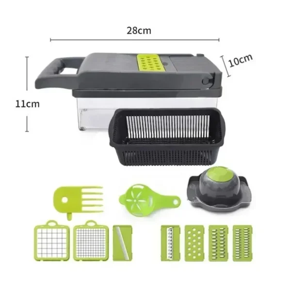 14/16 in 1 Multifunctional Vegetable Chopper Handle Food Grate - Image 6