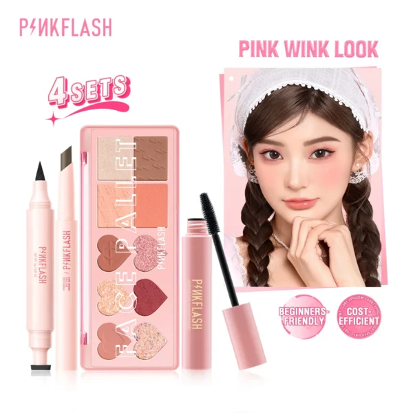 PINKFLASH 4 Pcs/Set Glitter Eyeshadow
