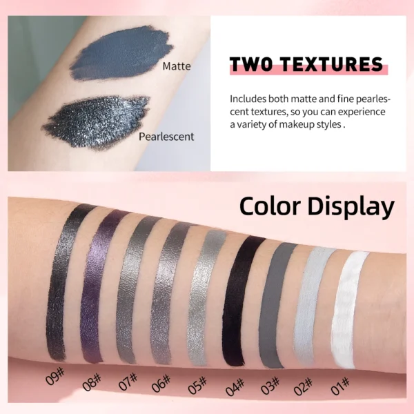 QIBEST Matte Liquid Eyeshadow Metallic Diamond Shiny - Image 4