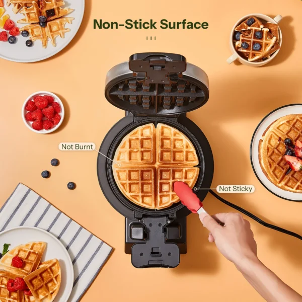 4-Slice Belgian Waffle Maker, 3 Browning Levels with Nonstick - Image 3
