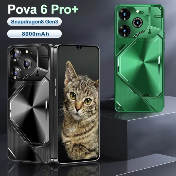 Smartphone Pova 6 Pro unlocked HD Screen maximum memory