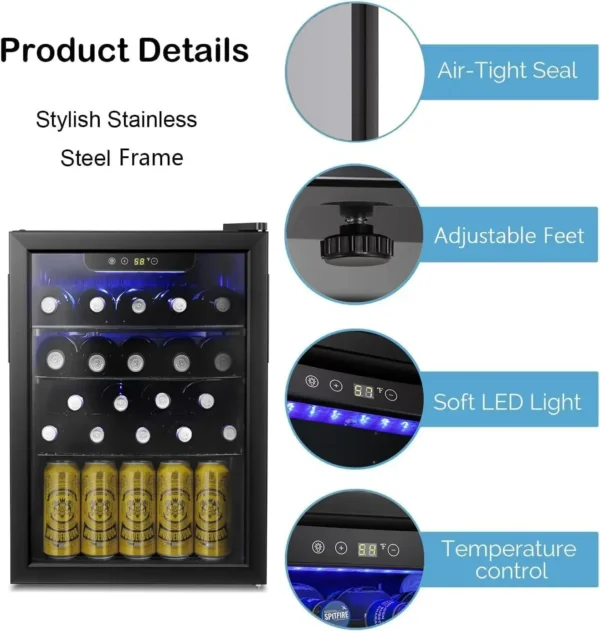 Star 24 Bottle Wine Cooler/Cabinet Beverage Refrigerator Small Mini - Image 4