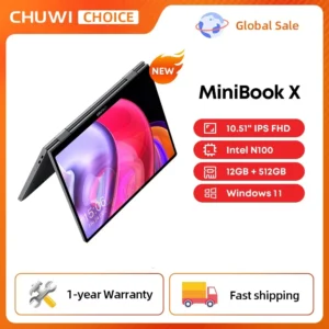 CHUWI MiniBook X Laptop Tablet 2 In 1 Intel N100 /N5100 10.51" FHD IPS Screen