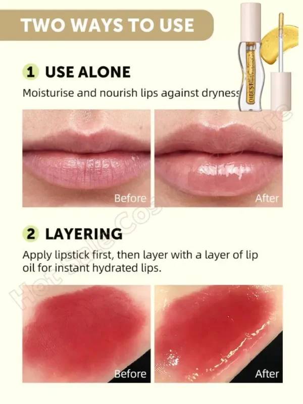 Honey Lip Oil Moisturizing Liquid Repair Lip Dryness Cracking - Image 6