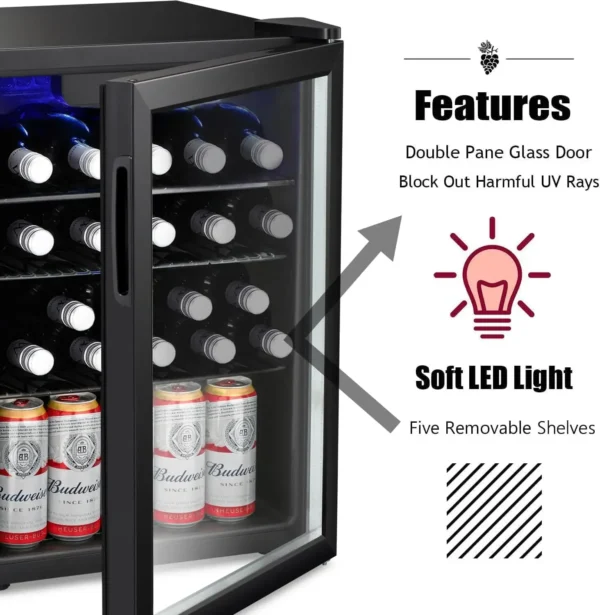Star 24 Bottle Wine Cooler/Cabinet Beverage Refrigerator Small Mini - Image 6