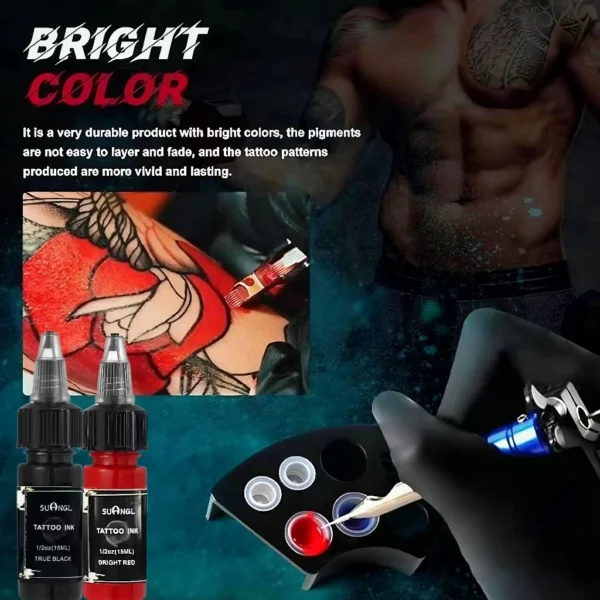 7/14 color SUANGL-tattoo ink set, 0.5oz (15ml) - Image 6