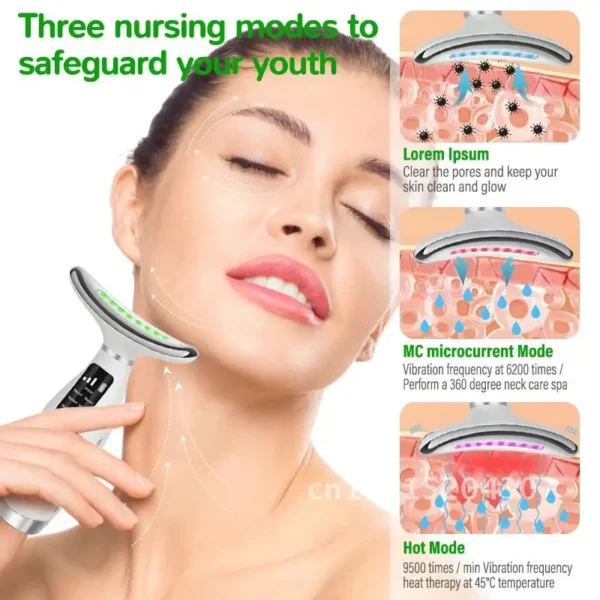 neck face beauty device vibration massage - Image 6