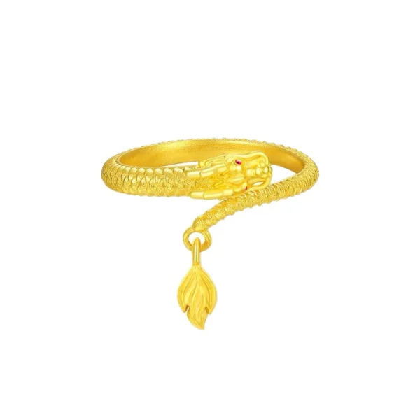 100% 18K Gold Jewelry rings for Women Wedding rings Bohemia
