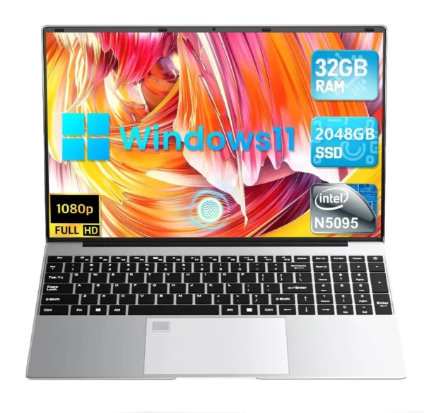 Leno 15.6'' Office Laptop 32GB DDR4 1024GB SSD Windows 11 N5095 - Image 2