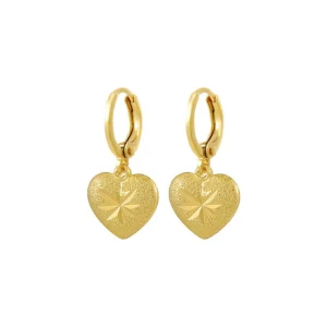 Not Fade Forever 14 K Gold Jewelry Dorp Earring for Women Aretes
