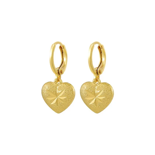 Not Fade Forever 14 K Gold Jewelry Dorp Earring for Women Aretes - Image 6