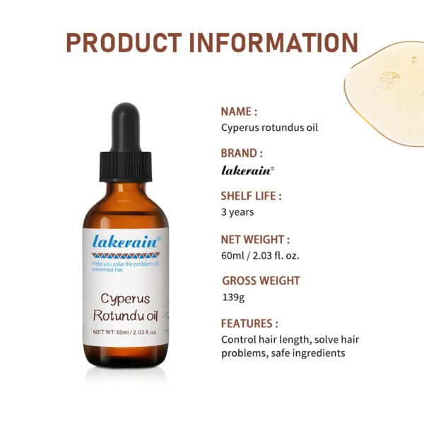 Semi-permanent Cyperus Rotundus Oil Hair Remover - Image 6