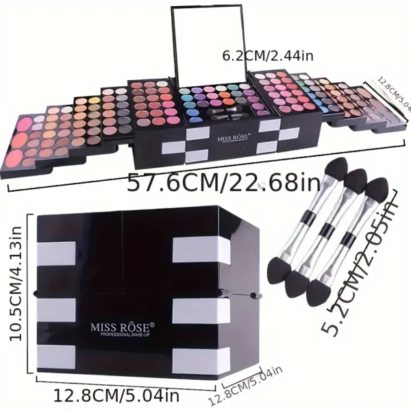 142-color eye shadow, 3-color blush, 3-color eyebrow powder - Image 4