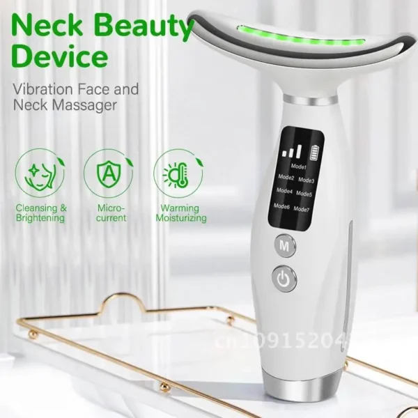 neck face beauty device vibration massage - Image 5