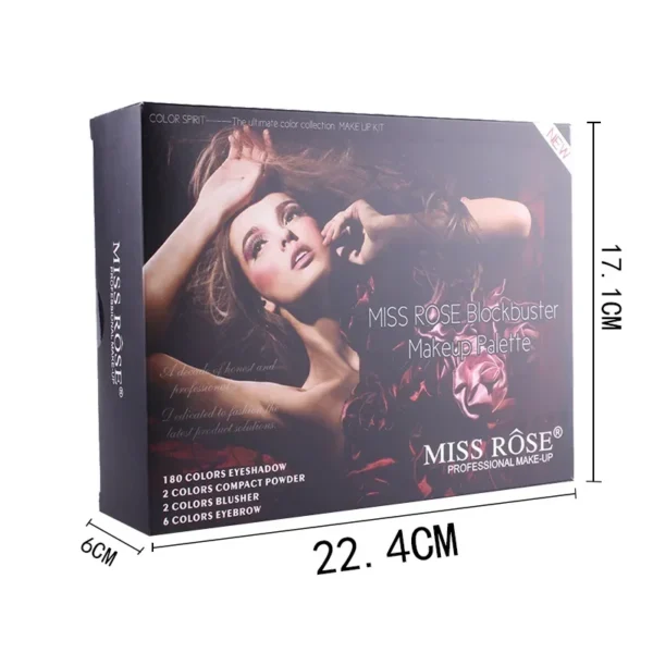 Miss Rose Makeup Case Set Kit-Ultimate Color Combination-Holiday - Image 6