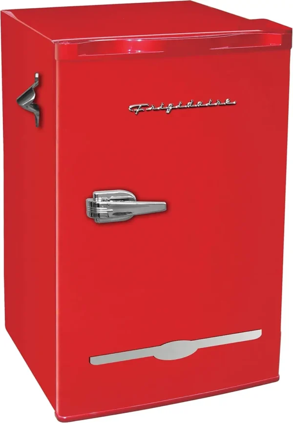 Retro Compact Fridge with Chiller, 3.2 cu ft Countertop Fridge