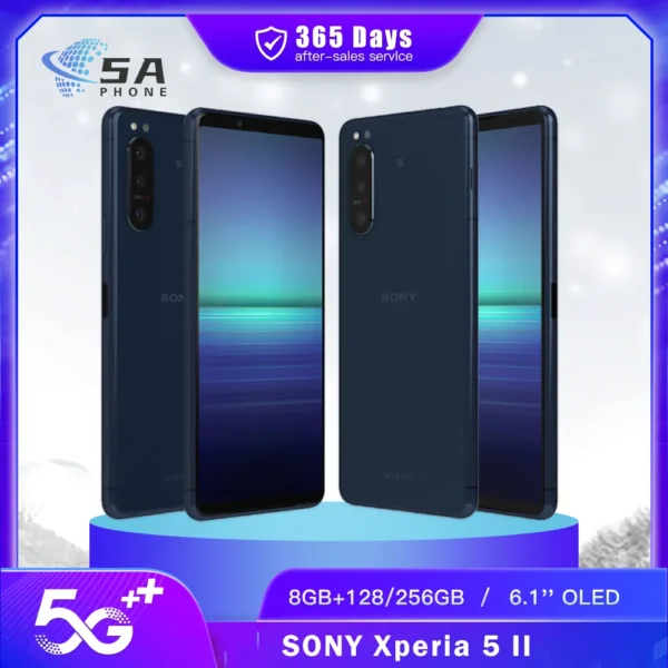 Original Sony Xperia 5 II 5II XQ-AS52 XQ-AS72 5G Mobile Phone