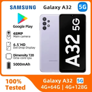 Samsung Galaxy A32 5g Smartphone Dimensity 720 6.5-inches Screen