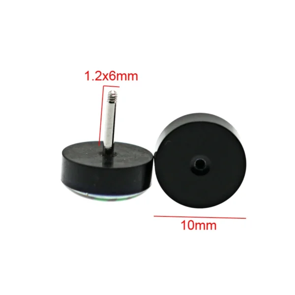 2Pcs New Earings Fashion Jewelry Women's Ear Stud Barbell Piercing - Image 2