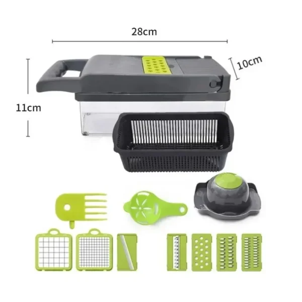 14/16 in 1 Multifunctional Vegetable Chopper Handle Food Grate - Image 6