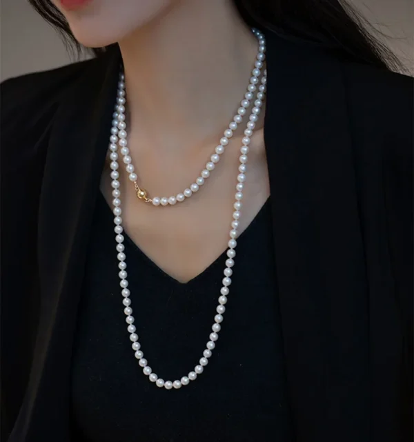 New Fashionable Style Multi-layer Layered Pearl Necklace - Image 2