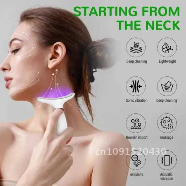 neck face beauty device vibration massage - Image 3