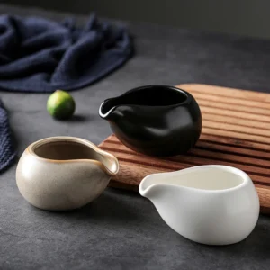 Ceramic Milk Jug Milk Pitcher Cup Creamer Syrup Frothing Dispenser