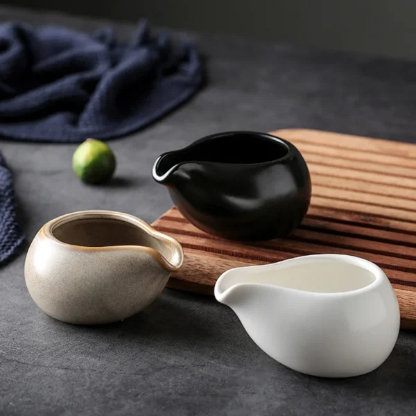 Ceramic Milk Jug Milk Pitcher Cup Creamer Syrup Frothing Dispenser