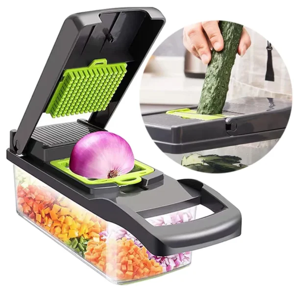 Vegetable Chopper Multifunctional Food Chopper with Hand Guard - Image 3