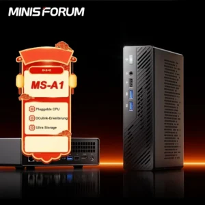 MINISFORUM MS-A1 Mini PC Support AMD AM5 Socket CPU DIY Gaming